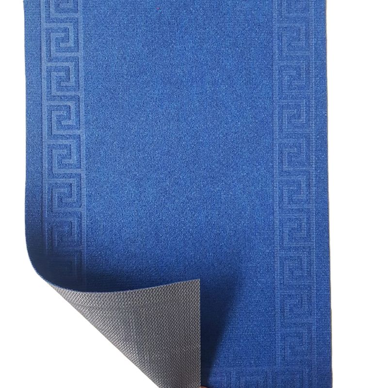 Casa si Gradina - Textile si covoare - Covoare - Covorase intrare - Covoras intrare antiderapant - Decor Greek Border uni, 45x75 cm, 100% pvc, albastru - Infinity.ro