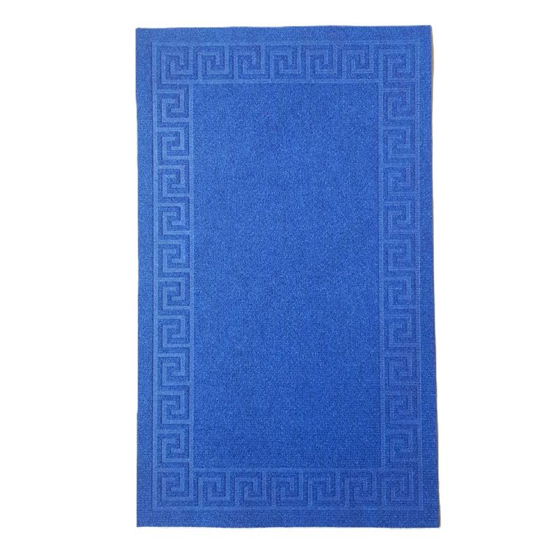 Casa si Gradina - Textile si covoare - Covoare - Covorase intrare - Covoras intrare antiderapant - Decor Greek Border uni, 45x75 cm, 100% pvc, albastru - Infinity.ro