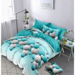 Casa si Gradina - Textile si covoare - Lenjerii de pat - Seturi de lenjerie - Lenjerie finet gros 6 piese, XXL - Model geometric, YoYo, 20, 70% bumbac, 30% poliester - Infinity.ro