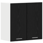 Casa si Gradina - Mobilier - Comode si corpuri - Corpuri bucatarie - Dulap suspendat  Negru Stejar 60x31x60 cm Fabricat din Lemn Prelucrat - Infinity.ro