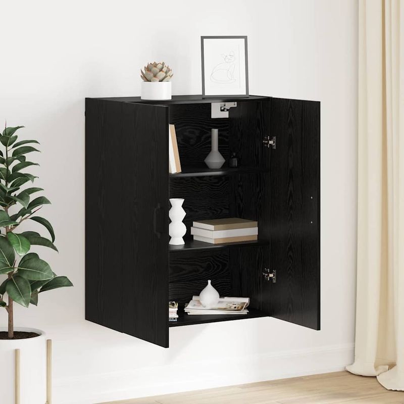 Casa si Gradina - Mobilier - Comode si corpuri - Comode - Dulap suspendat Stejar negru 69.5 x 34 x 90 cm Lemn compozit - Infinity.ro