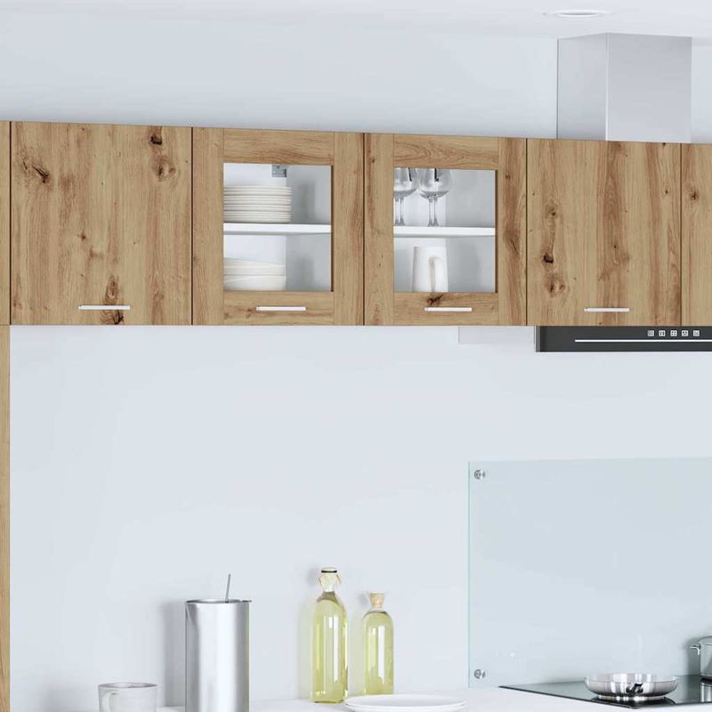 Casa si Gradina - Mobilier - Comode si corpuri - Corpuri bucatarie - Dulap suspendat Riga 2 pcs Stejar Artizanal 40 x 31 x 40 cm - Infinity.ro