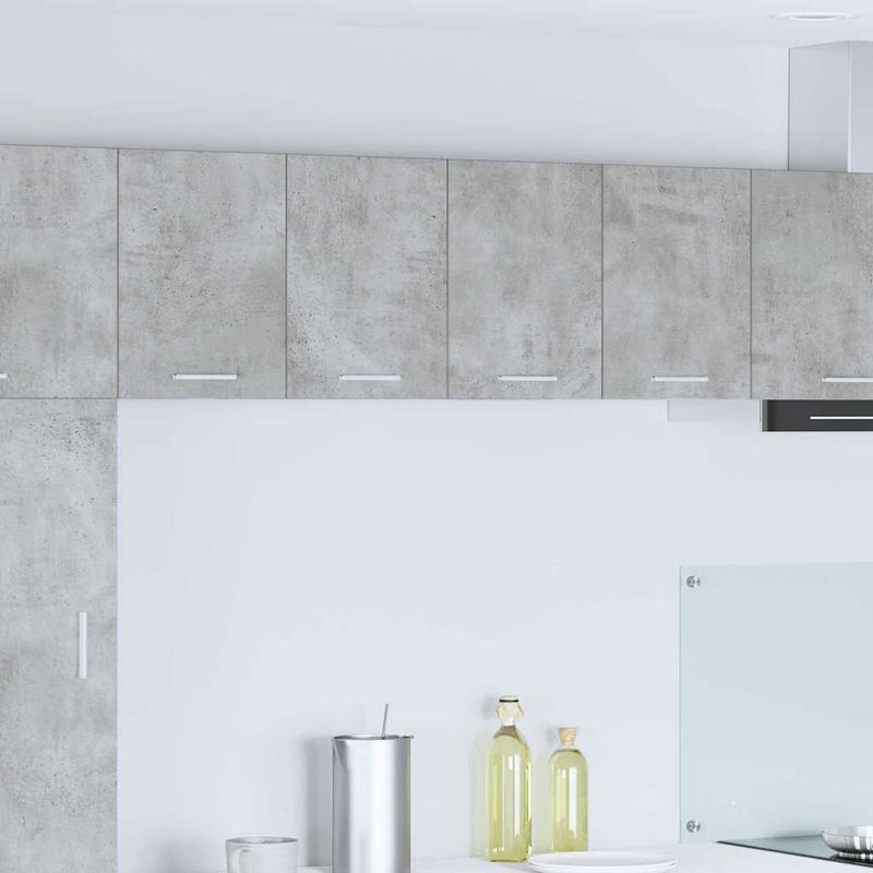 Casa si Gradina - Mobilier - Comode si corpuri - Corpuri bucatarie - Dulap suspendat Riga 2 pcs Gri beton si Alb 60 x 31 x 40 cm - Infinity.ro