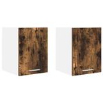 Casa si Gradina - Mobilier - Comode si corpuri - Corpuri bucatarie - Dulap suspendat Riga 2 pcs Lemn vechi si Alb 30 x 31 x 40 cm - Infinity.ro