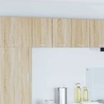 Casa si Gradina - Mobilier - Comode si corpuri - Corpuri bucatarie - Dulap suspendat Riga Stejar Sonoma si Alb 30 x 31 x 40 cm - Infinity.ro