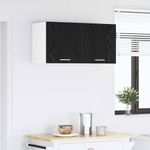 Casa si Gradina - Mobilier - Comode si corpuri - Corpuri bucatarie - Dulap suspendat Riga Stejar Negru 80 x 31 x 40 cm Lemn compozit - Infinity.ro