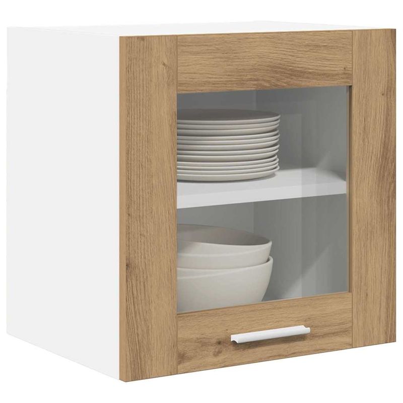 Casa si Gradina - Mobilier - Comode si corpuri - Corpuri bucatarie - Dulap suspendat Riga 2 pcs Stejar Artizanal 40 x 31 x 40 cm - Infinity.ro