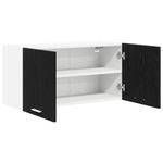 Casa si Gradina - Mobilier - Comode si corpuri - Corpuri bucatarie - Dulap suspendat Riga Stejar Negru 80 x 31 x 40 cm Lemn compozit - Infinity.ro