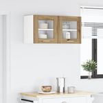 Casa si Gradina - Mobilier - Comode si corpuri - Corpuri bucatarie - Dulap suspendat Riga 2 pcs Stejar Artizanal 40 x 31 x 40 cm - Infinity.ro