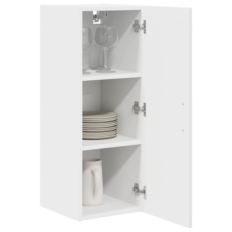 Casa si Gradina - Mobilier - Comode si corpuri - Corpuri bucatarie - Dulap suspendat de bucatarie 2 pcs Alb lucios 30 x 31 x 80 cm - Infinity.ro