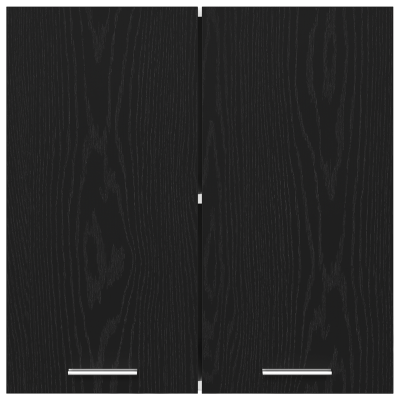 Casa si Gradina - Mobilier - Comode si corpuri - Corpuri bucatarie - Dulap suspendat  Negru Stejar 60x31x60 cm Fabricat din Lemn Prelucrat - Infinity.ro