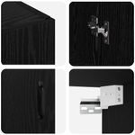 Casa si Gradina - Mobilier - Comode si corpuri - Comode - Dulap suspendat Stejar negru 69.5 x 34 x 90 cm Lemn compozit - Infinity.ro