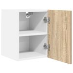 Casa si Gradina - Mobilier - Comode si corpuri - Corpuri bucatarie - Dulap suspendat Riga Stejar Sonoma si Alb 30 x 31 x 40 cm - Infinity.ro