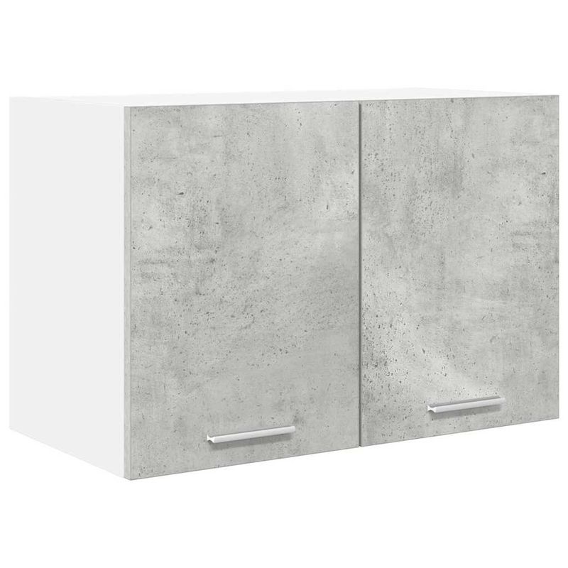 Casa si Gradina - Mobilier - Comode si corpuri - Corpuri bucatarie - Dulap suspendat Riga 2 pcs Gri beton si Alb 60 x 31 x 40 cm - Infinity.ro