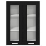 Casa si Gradina - Mobilier - Comode si corpuri - Corpuri bucatarie - Dulap suspendat Riga Stejar Negru 60 x 31 x 80 cm Lemn compozit - Infinity.ro