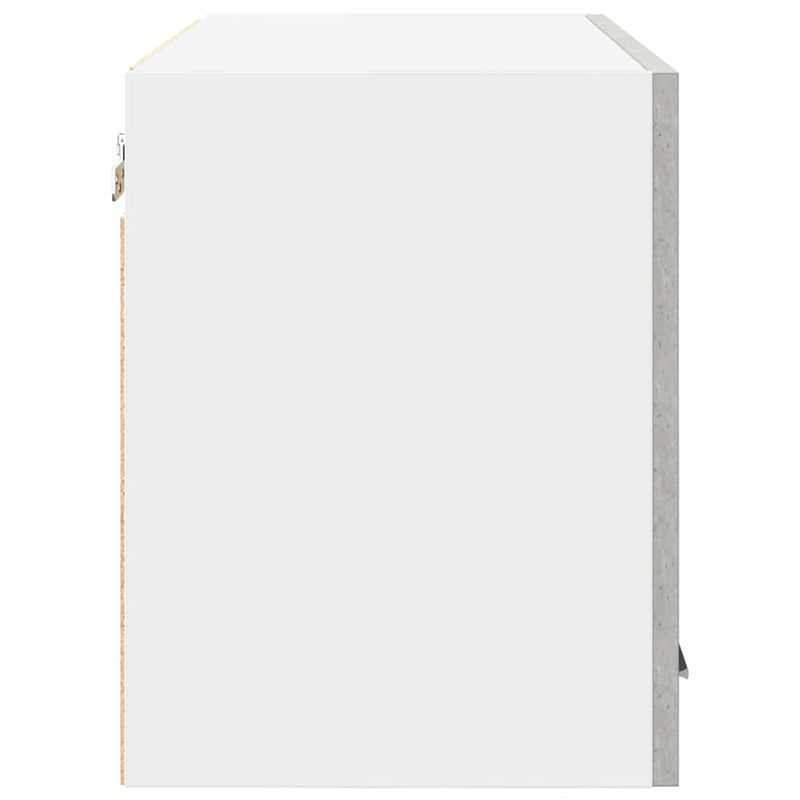 Casa si Gradina - Mobilier - Comode si corpuri - Corpuri bucatarie - Dulap suspendat Riga 2 pcs Gri beton si Alb 60 x 31 x 40 cm - Infinity.ro