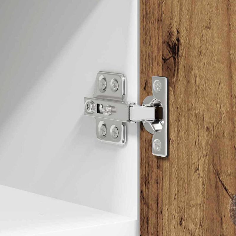 Casa si Gradina - Mobilier - Comode si corpuri - Corpuri bucatarie - Dulap suspendat Riga 2 pcs Lemn vechi si Alb 30 x 31 x 40 cm - Infinity.ro