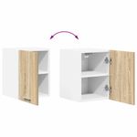 Casa si Gradina - Mobilier - Comode si corpuri - Corpuri bucatarie - Dulap suspendat Riga Stejar Sonoma si Alb 30 x 31 x 40 cm - Infinity.ro