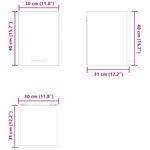 Casa si Gradina - Mobilier - Comode si corpuri - Corpuri bucatarie - Dulap suspendat Riga 2 pcs Lemn vechi si Alb 30 x 31 x 40 cm - Infinity.ro