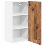Casa si Gradina - Mobilier - Comode si corpuri - Corpuri bucatarie - Dulap suspendat cu raft Riga Lemn vechi si Alb 40 x 31 x 80 cm - Infinity.ro