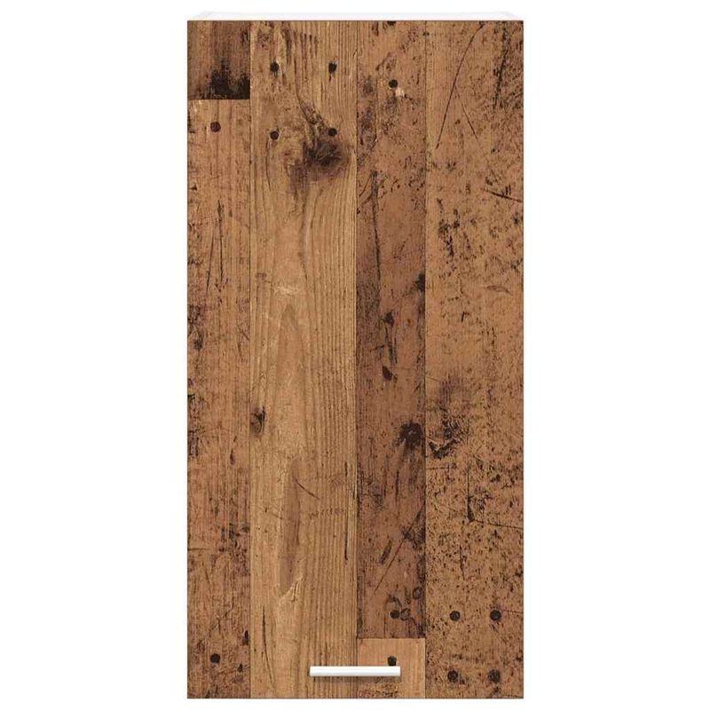 Casa si Gradina - Mobilier - Comode si corpuri - Corpuri bucatarie - Dulap suspendat cu raft Riga Lemn vechi si Alb 40 x 31 x 80 cm - Infinity.ro