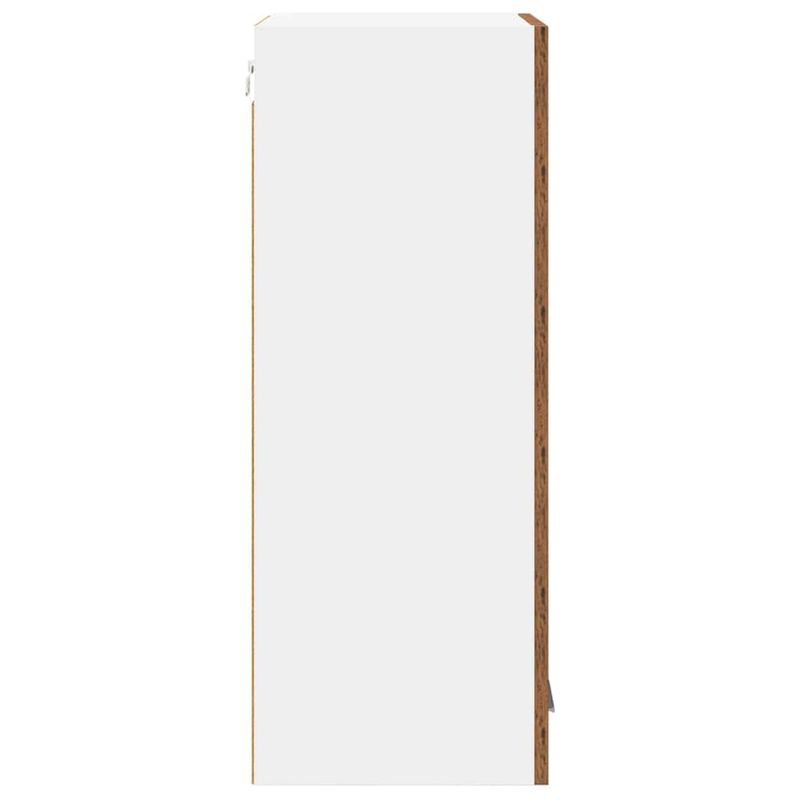 Casa si Gradina - Mobilier - Comode si corpuri - Corpuri bucatarie - Dulap suspendat cu raft Riga Lemn vechi si Alb 40 x 31 x 80 cm - Infinity.ro