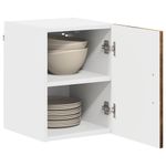 Casa si Gradina - Mobilier - Comode si corpuri - Corpuri bucatarie - Dulap suspendat de bucatarie cu raft 2 pcs Stejar fumuriu - Infinity.ro