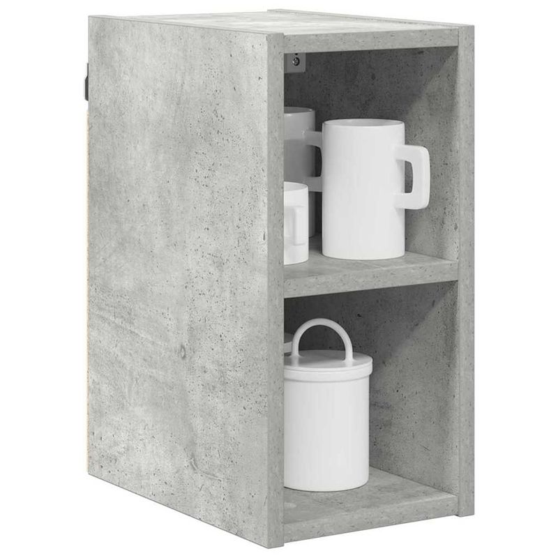 Casa si Gradina - Mobilier - Comode si corpuri - Corpuri bucatarie - Dulap suspendat cu raft Riga Gri din beton 20 x 29,5 x 40 cm - Infinity.ro