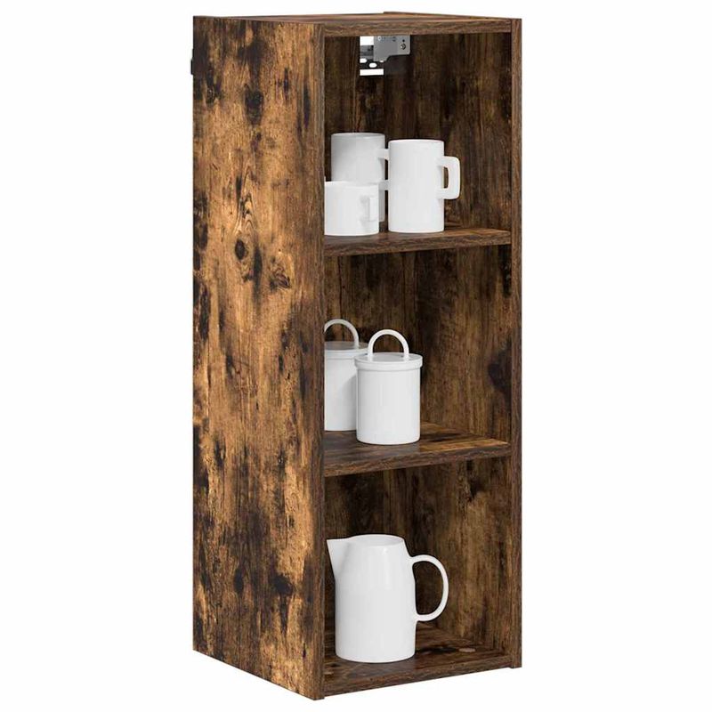 Casa si Gradina - Mobilier - Comode si corpuri - Corpuri bucatarie - Dulap suspendat cu raft Riga Stejar fumuriu 30 x 29,5 x 80 cm - Infinity.ro