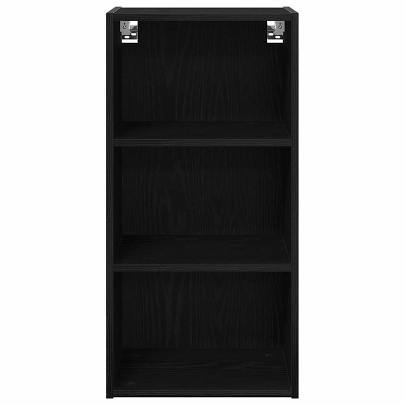 Casa si Gradina - Mobilier - Comode si corpuri - Corpuri bucatarie - Dulap suspendat cu raft Riga Stejar Negru 40 x 29,5 x 80 cm - Infinity.ro