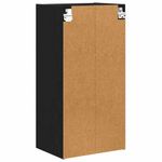 Casa si Gradina - Mobilier - Comode si corpuri - Corpuri bucatarie - Dulap suspendat cu raft Riga Stejar Negru 40 x 29,5 x 80 cm - Infinity.ro