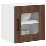 Casa si Gradina - Mobilier - Comode si corpuri - Corpuri bucatarie - Dulap suspendat de bucatarie cu raft cu usa 2 pcs Stejar inchis - Infinity.ro