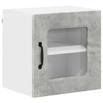 Casa si Gradina - Mobilier - Comode si corpuri - Corpuri bucatarie - Dulap suspendat de bucatarie cu raft cu usa 2 pcs Gri din beton - Infinity.ro