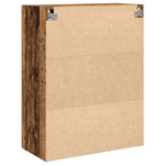 Casa si Gradina - Mobilier - Comode si corpuri - Comode - Dulap suspendat cu usi din sticla, lemn vechi, 69,5x34x90 cm - Infinity.ro