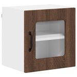 Casa si Gradina - Mobilier - Comode si corpuri - Corpuri bucatarie - Dulap suspendat de bucatarie cu raft cu usa 2 pcs Stejar inchis - Infinity.ro