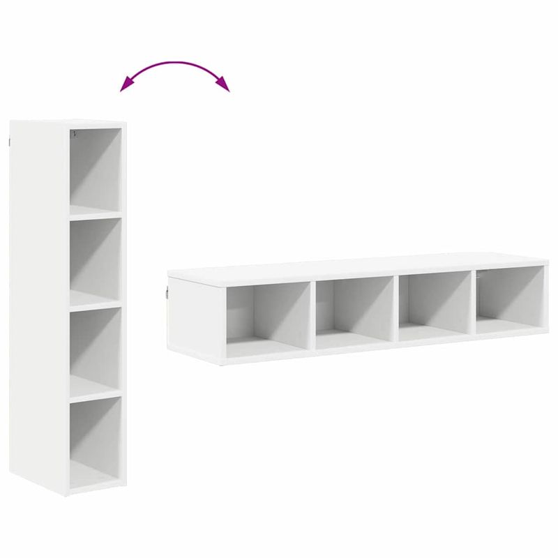 Casa si Gradina - Mobilier - Comode si corpuri - Corpuri bucatarie - Dulap suspendat Riga Alb 20 x 29,5 x 100 cm Lemn compozit - Infinity.ro