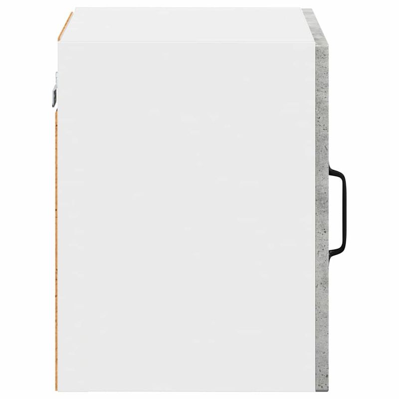 Casa si Gradina - Mobilier - Comode si corpuri - Corpuri bucatarie - Dulap suspendat de bucatarie cu raft cu usa 2 pcs Gri din beton - Infinity.ro