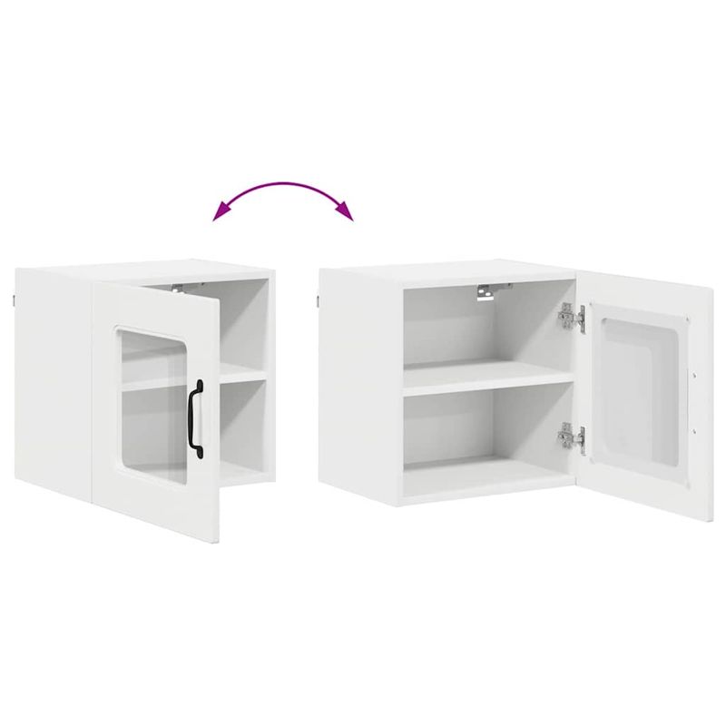 Casa si Gradina - Mobilier - Comode si corpuri - Corpuri bucatarie - Dulap suspendat de bucatarie cu raft Alb lucios 40 x 31 x 40 cm - Infinity.ro