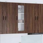 Casa si Gradina - Mobilier - Comode si corpuri - Corpuri bucatarie - Dulap suspendat de bucatarie Stejar inchis 40 x 31 x 100 cm - Infinity.ro