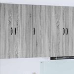 Casa si Gradina - Mobilier - Comode si corpuri - Corpuri bucatarie - Dulap suspendat de bucatarie cu usa Gri Sonoma 40 x 31 x 100 cm - Infinity.ro