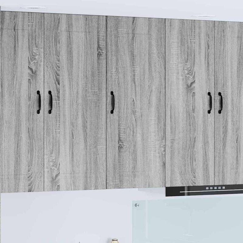 Casa si Gradina - Mobilier - Comode si corpuri - Corpuri bucatarie - Dulap suspendat de bucatarie cu usa Gri Sonoma 40 x 31 x 100 cm - Infinity.ro