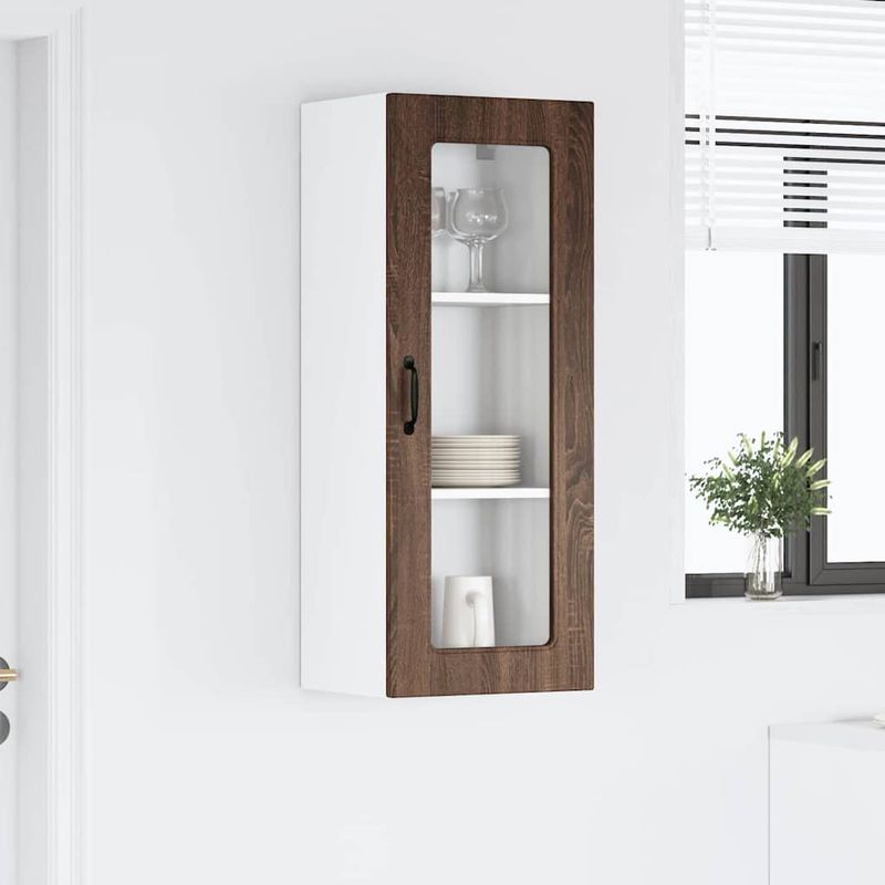 Casa si Gradina - Mobilier - Comode si corpuri - Corpuri bucatarie - Dulap suspendat de bucatarie Stejar inchis 40 x 31 x 100 cm - Infinity.ro