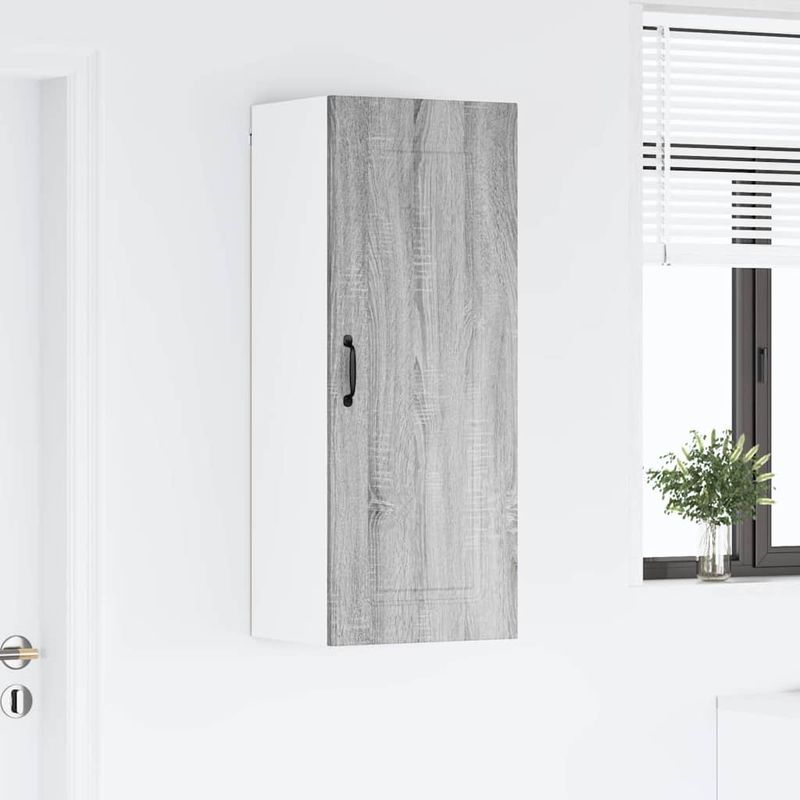 Casa si Gradina - Mobilier - Comode si corpuri - Corpuri bucatarie - Dulap suspendat de bucatarie cu usa Gri Sonoma 40 x 31 x 100 cm - Infinity.ro