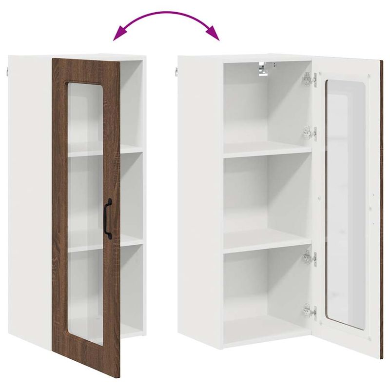 Casa si Gradina - Mobilier - Comode si corpuri - Corpuri bucatarie - Dulap suspendat de bucatarie Stejar inchis 40 x 31 x 100 cm - Infinity.ro