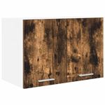 Casa si Gradina - Mobilier - Comode si corpuri - Corpuri bucatarie - Dulap suspendat Riga Stejar afumat si alb 60 x 31 x 40 cm - Infinity.ro