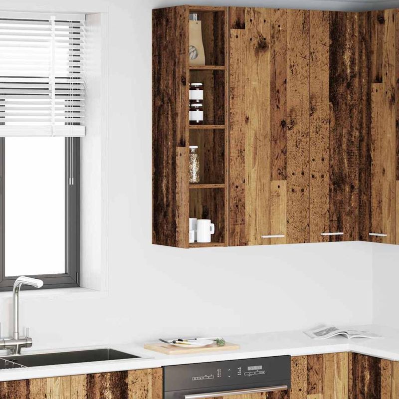 Casa si Gradina - Mobilier - Comode si corpuri - Corpuri bucatarie - Dulap suspendat cu raft Riga Lemn Vechi 20 x 29,5 x 100 cm - Infinity.ro