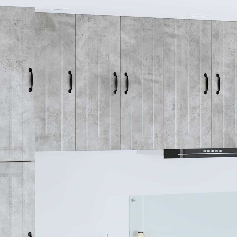 Casa si Gradina - Mobilier - Comode si corpuri - Corpuri bucatarie - Dulap suspendat de bucatarie Gri din beton 30 x 31 x 80 cm - Infinity.ro