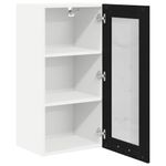 Casa si Gradina - Mobilier - Comode si corpuri - Corpuri bucatarie - Dulap suspendat Riga Stejar Negru 40 x 31 x 80 cm Lemn compozit - Infinity.ro
