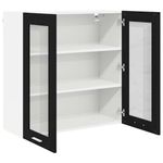 Casa si Gradina - Mobilier - Comode si corpuri - Corpuri bucatarie - Dulap suspendat Riga Stejar Negru 80 x 31 x 80 cm Lemn compozit - Infinity.ro
