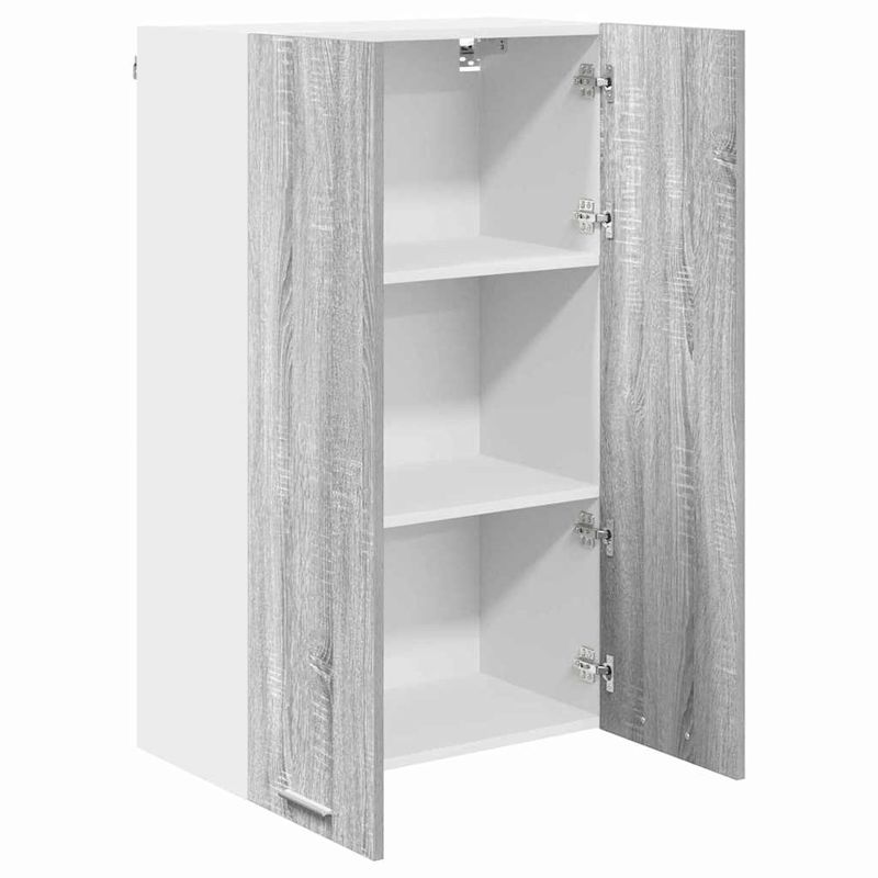 Casa si Gradina - Mobilier - Comode si corpuri - Corpuri bucatarie - Dulap suspendat Riga Gri Sonoma 60 x 31 x 100 cm Lemn compozit - Infinity.ro